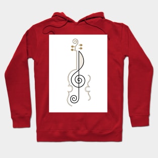 Violin - Blank Background Hoodie